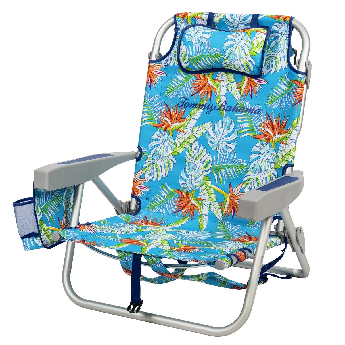 Tommy Bahama 2-pack beach chairs in dark blue floral print