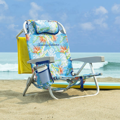Tommy Bahama beach chair with insulated cargo pouch