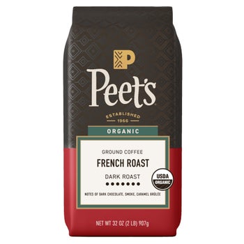 Peet's Organic Dark French Roast ground coffee 32 oz bag