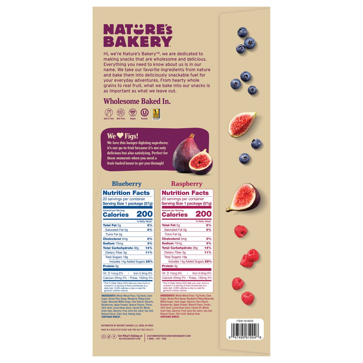 Nature's Bakery blueberry fig bars twin pack
