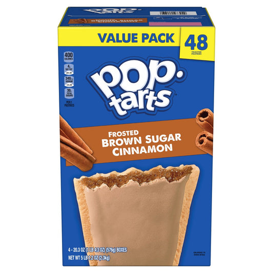 Kellogg's Pop-Tarts Frosted Brown Sugar Cinnamon 48-count box