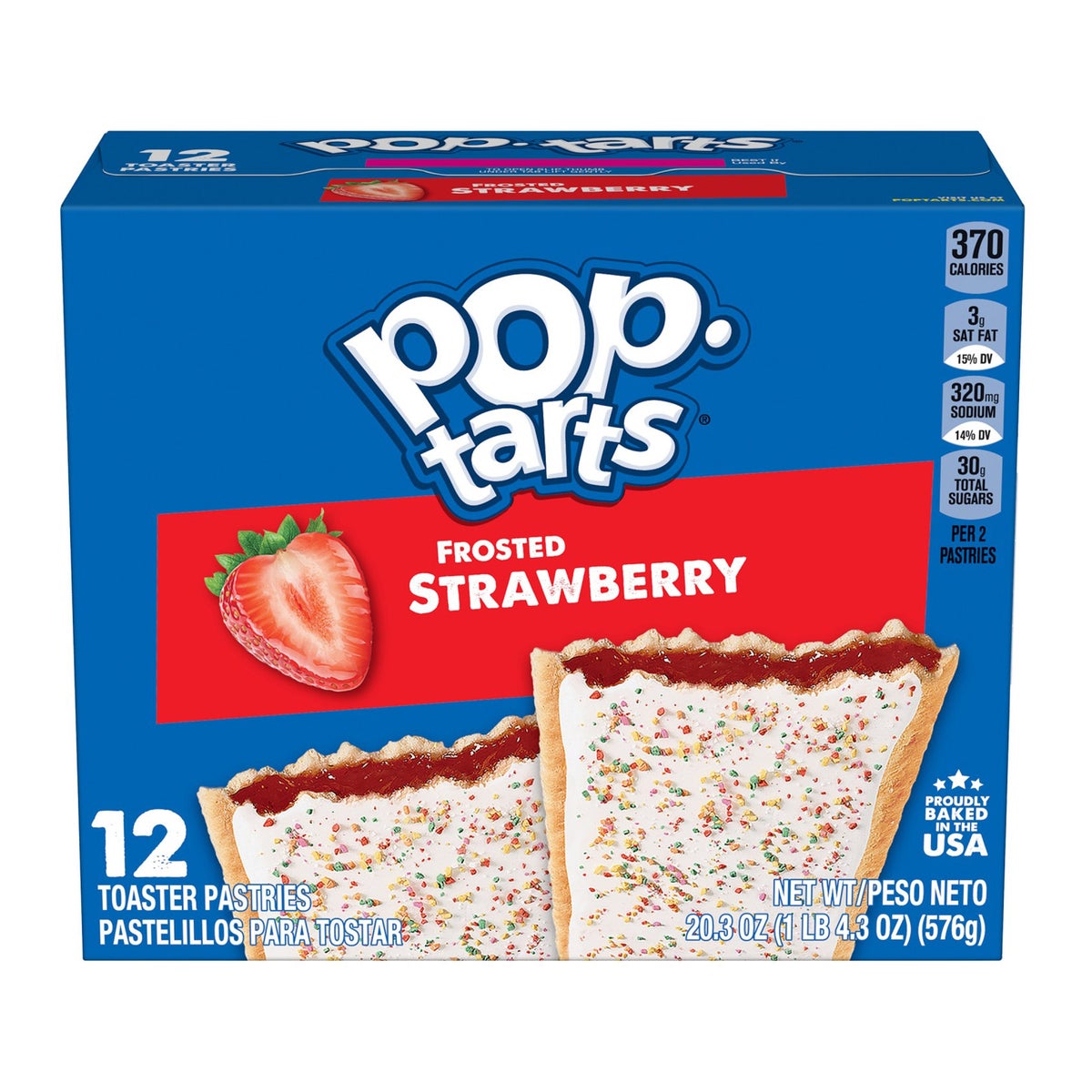 Frosted strawberry Pop-Tarts breakfast snack