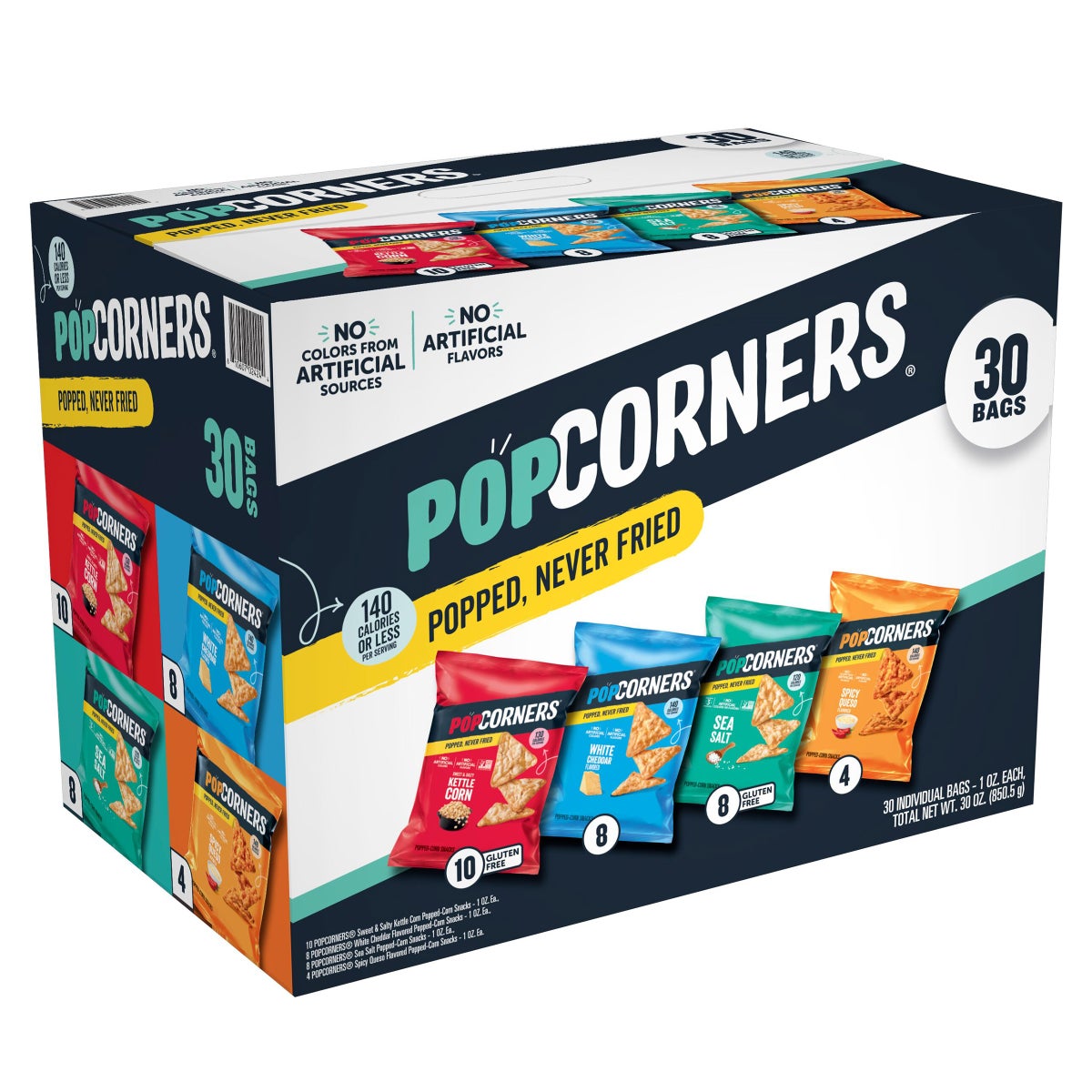 Individual 1 oz PopCorners snack bags