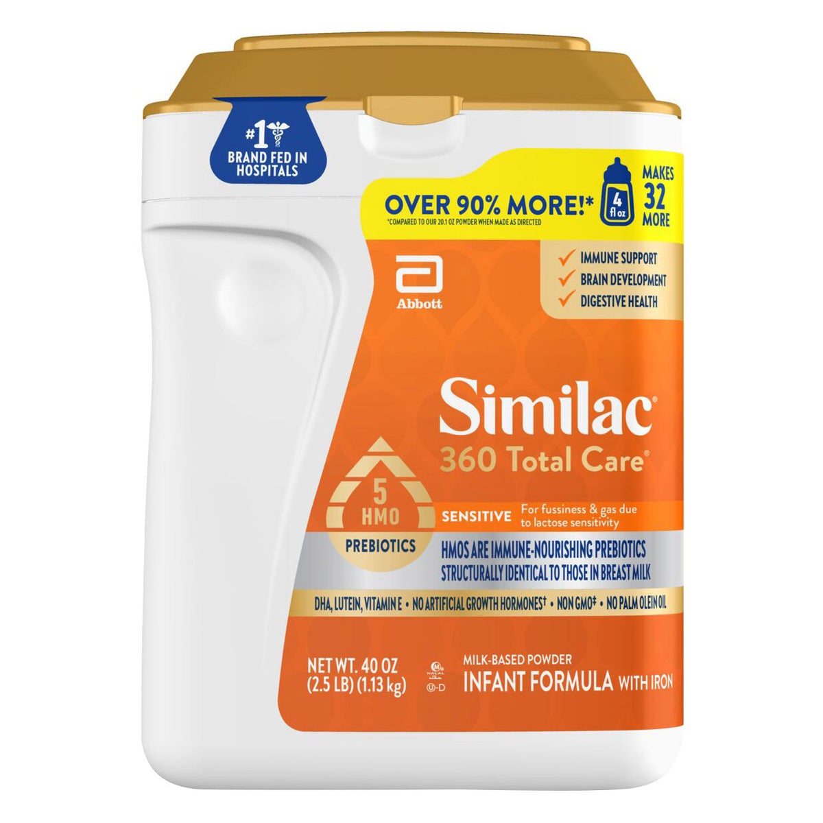 Similac 360 Total Care Sensitive infant formula 40 oz can