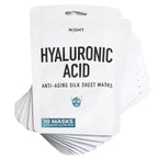 NIGHT hydrating silk hyaluronic acid sheet mask 10-pack