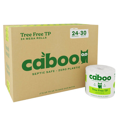 Caboo bamboo bath tissue 24-roll pack
