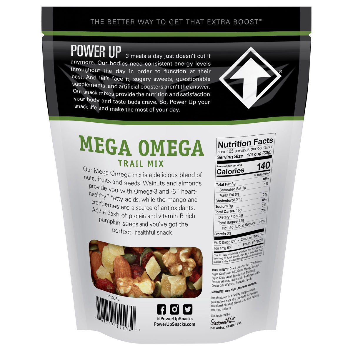Gluten free vegan trail mix by Gourmet Nut