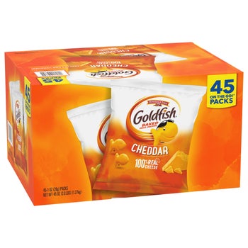 Pepperidge Farm — Goldfish Baked Snack Crackers, Cheddar, 1 oz, 45-count