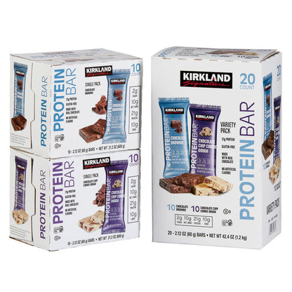 Gluten free Kirkland Signature protein bar snack pack