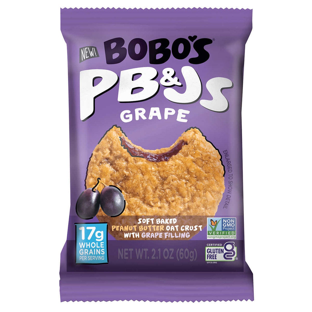 Gluten free vegan oat sandwich bars by Bobo's