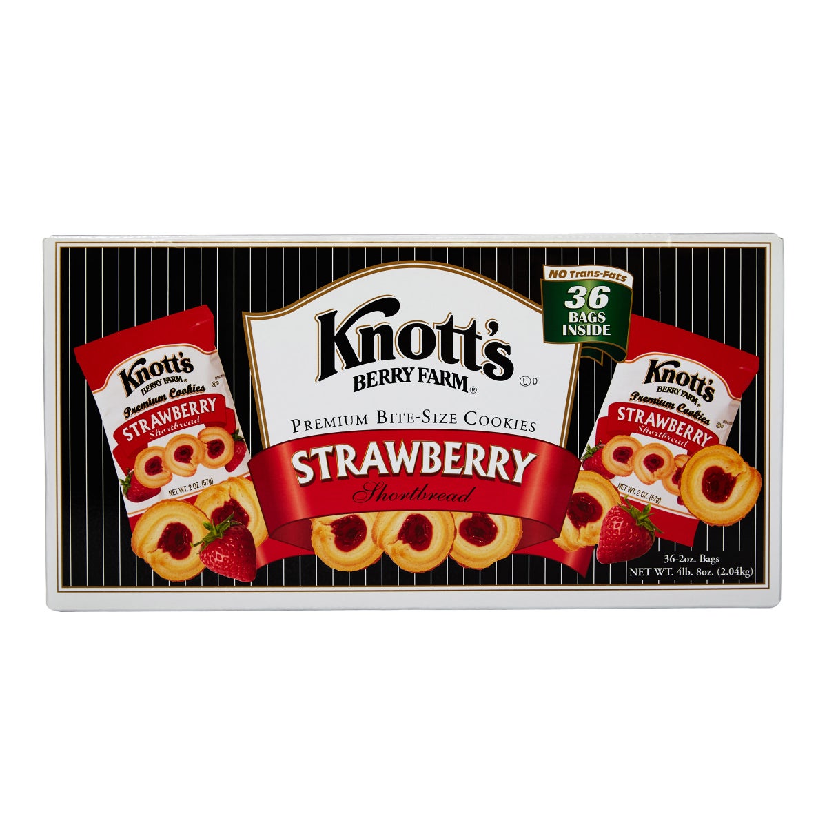 Knott's bite size strawberry cookies 2 oz bags