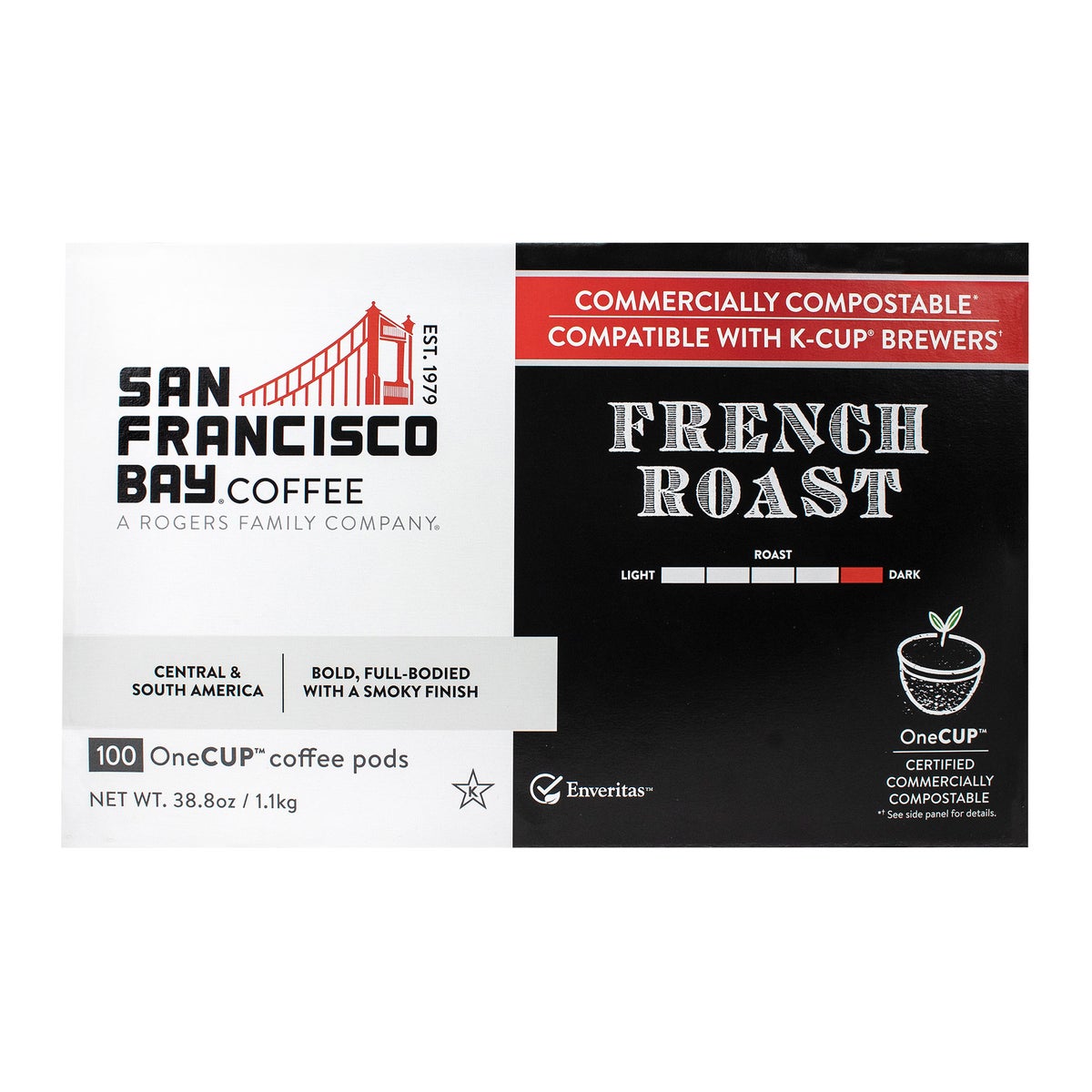 San Francisco Bay Coffee French Roast OneCup 100-count box