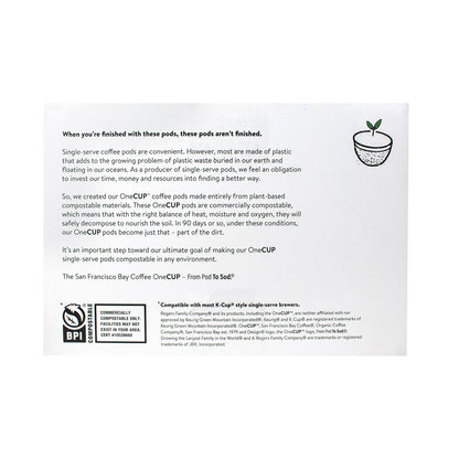 Dark roast coffee pods with smoky finish 100-count pack