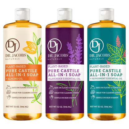 Dr. Jacobs Naturals castile soap variety pack 3-count