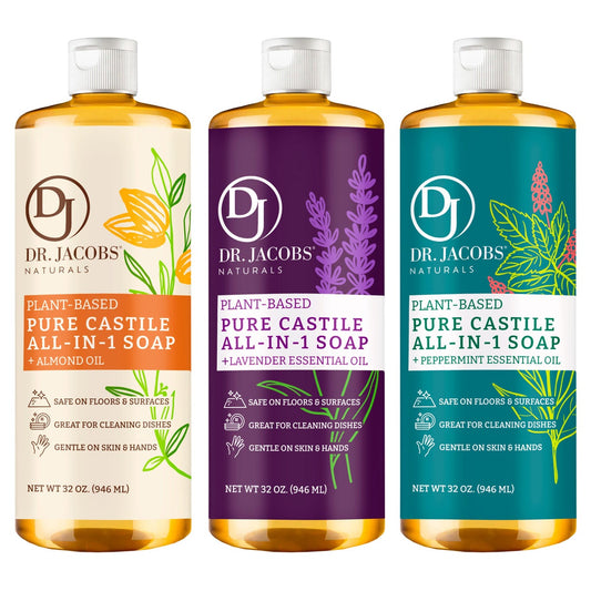 Dr. Jacobs Naturals castile soap variety pack 3-count