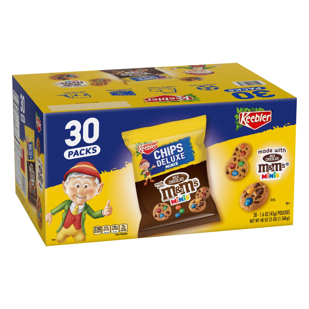 Keebler bite size cookies with Milk Chocolate M&M's Minis 30-count box