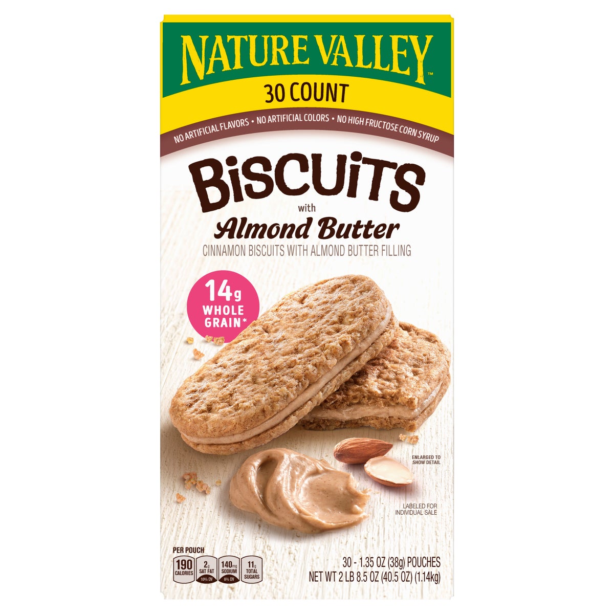 Nature Valley biscuits with almond butter 30-count box