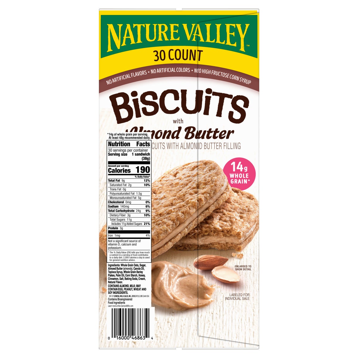 Nature Valley whole grain biscuit snack pack