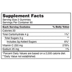 Two-bottle Kirkland Signature gummy supplement pack