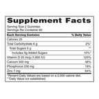 Orange and cherry Kirkland Signature supplement gummies