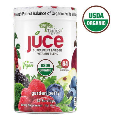 Terra Kai Organic super fruit and veggie powder container