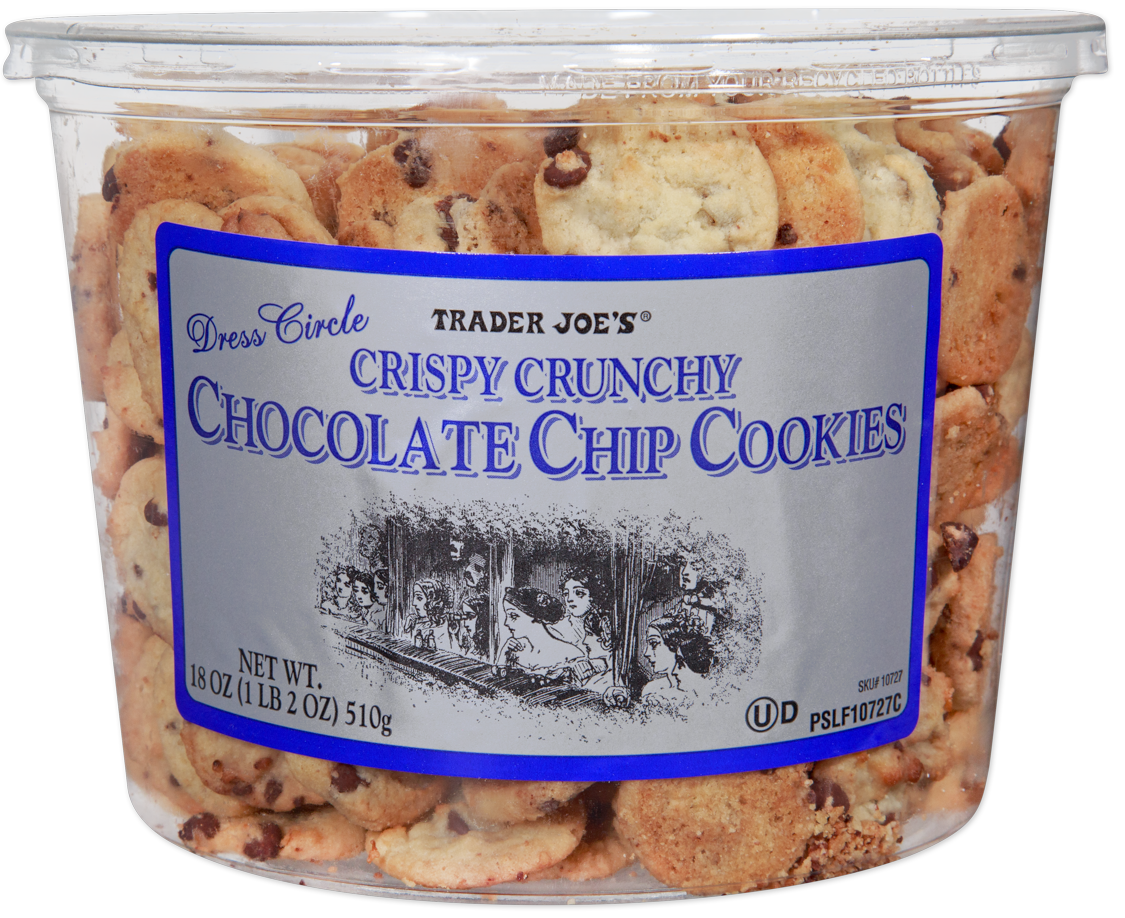 Trader Joe's crispy crunchy chocolate chip cookies