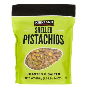 Kirkland Signature salted shelled pistachios 1.5 lb bag