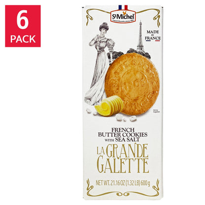 La Grande Galette French butter cookies 6-pack