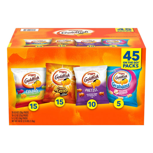 Pepperidge Farm Goldfish baked snacks variety pack 45-count