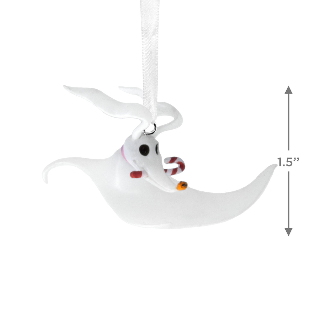 Zero with candy cane collectible Hallmark ornament