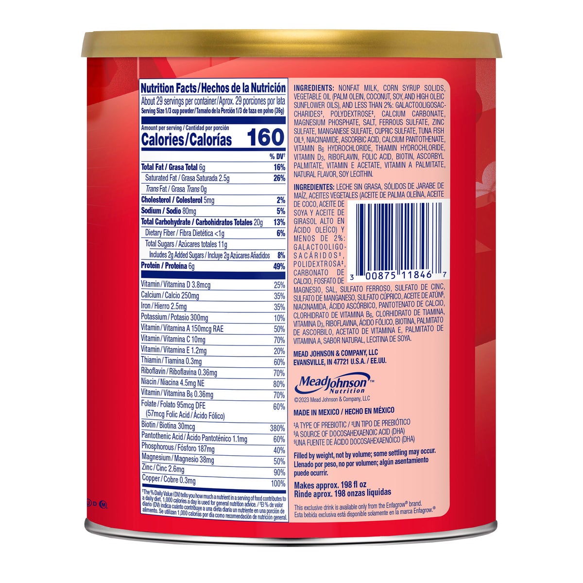 Enfagrow Premium Toddler Nutritional Drink, Non-GMO, Stage 3, 36.6 oz