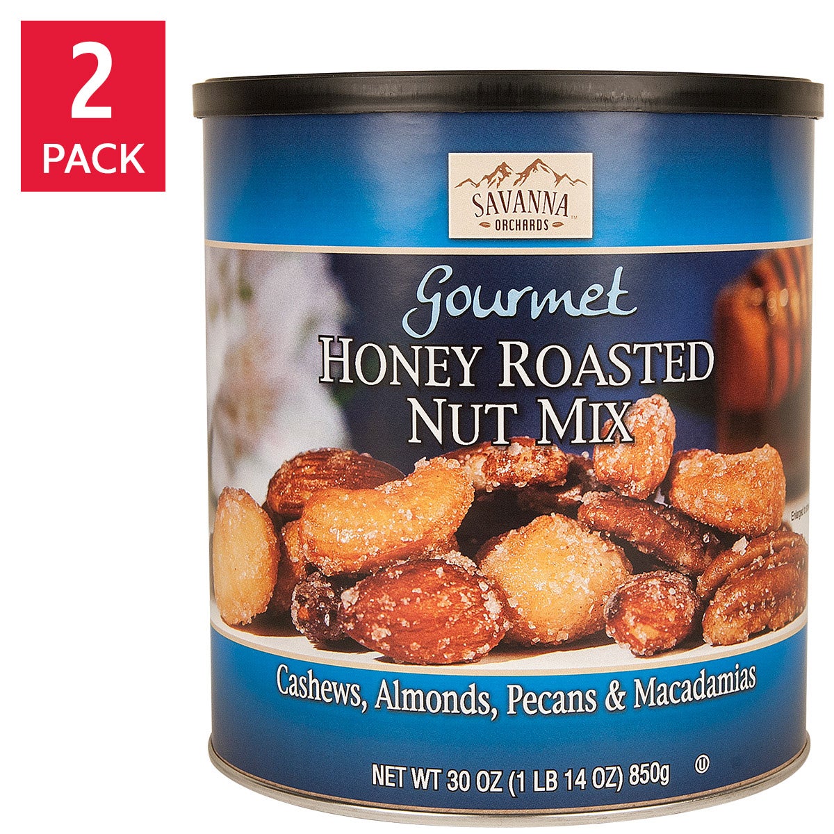 Savanna Orchards honey roasted mixed nuts 30 oz 2-pack