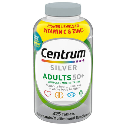 Centrum Silver Adults 50+ multivitamin 325 tablets