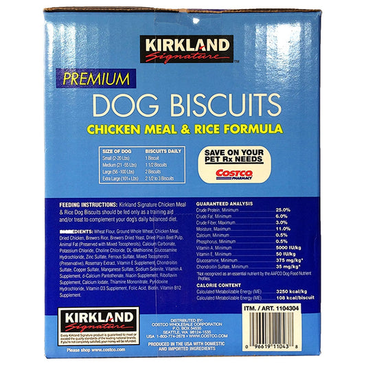Crunchy Kirkland Signature dog treats for all breeds