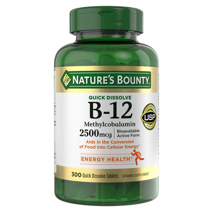 Nature's Bounty B-12 2500 mcg quick dissolve tablets