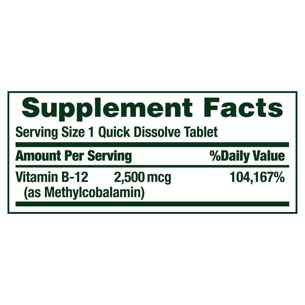 Nature's Bounty 300 count B-12 quick dissolve tablets