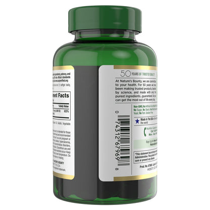 Nature's Bounty Vitamin D3 value-size softgel bottle