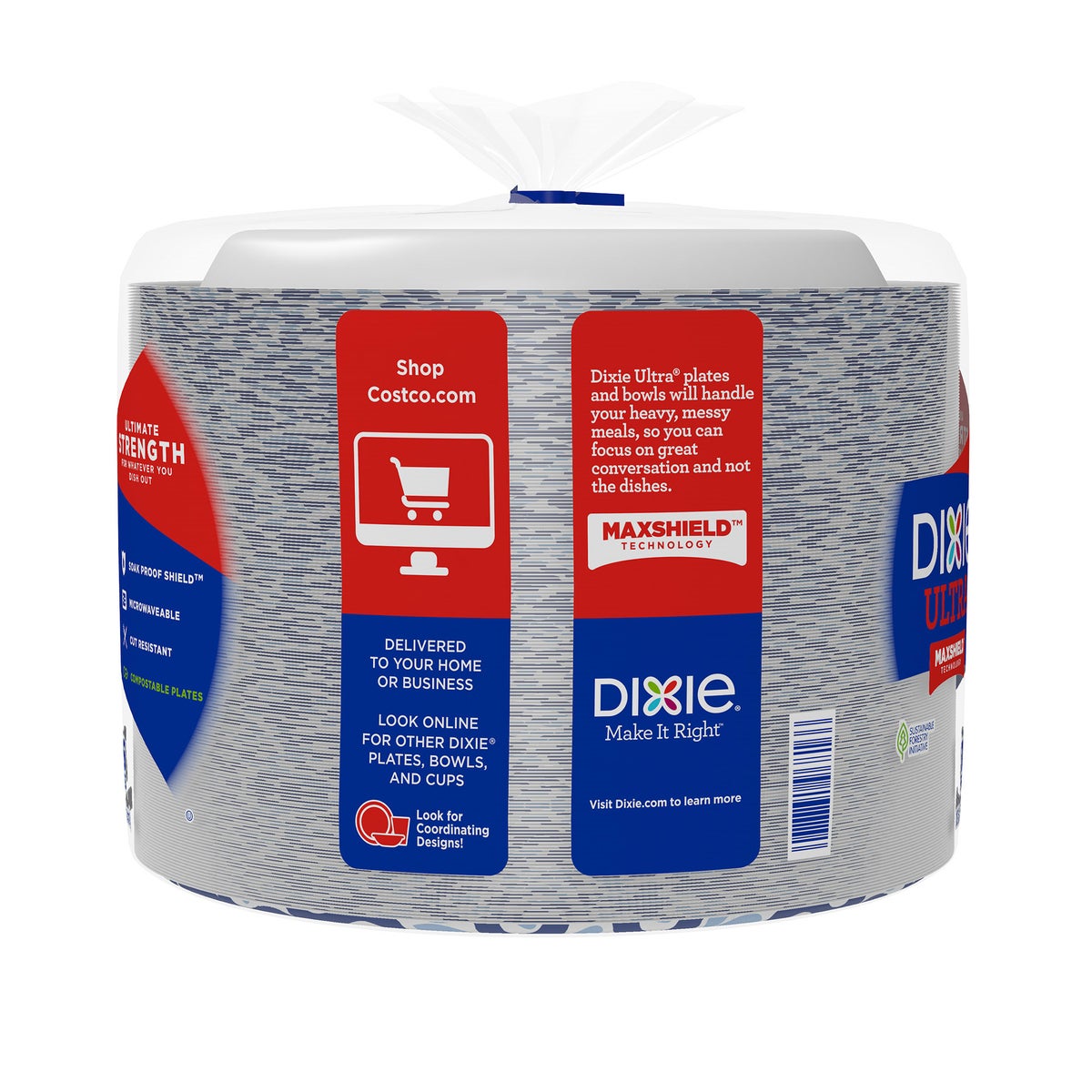 Dixie Ultra microwaveable paper plates