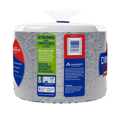Dixie Ultra large white paper plates
