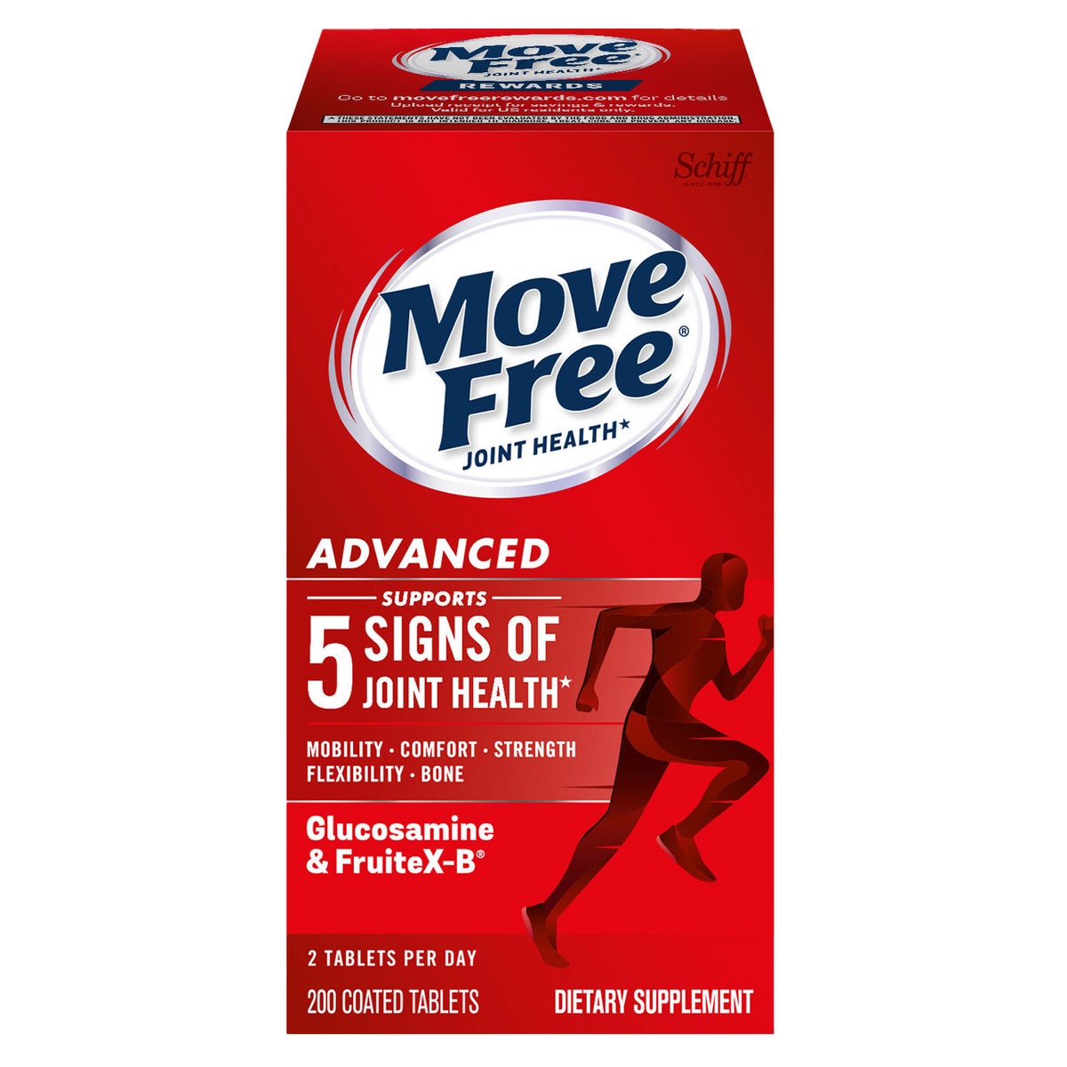 Schiff Move Free Advanced joint supplement 200 tablets