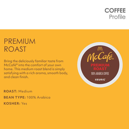 McCafe Premium Roast coffee for home or office