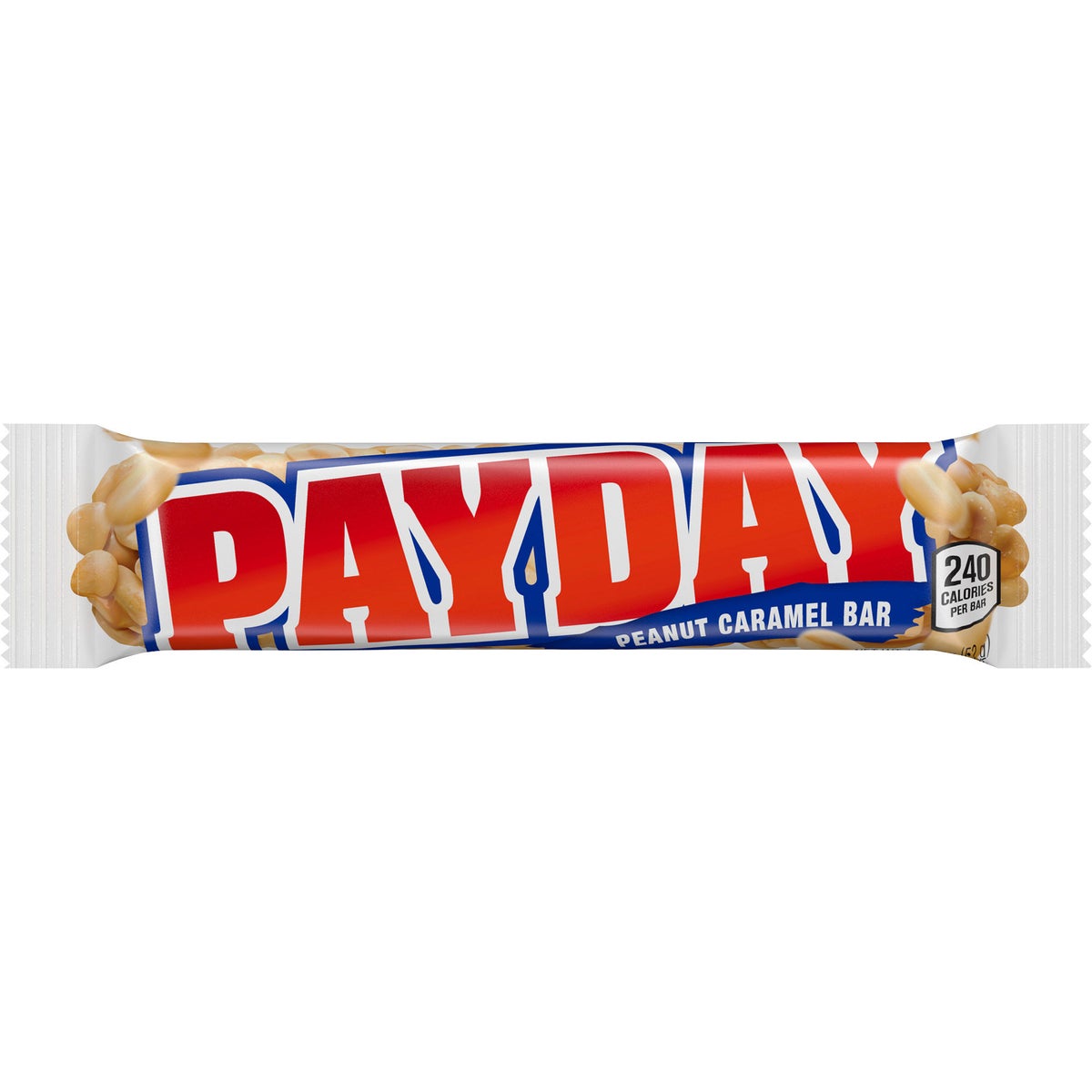 Individually wrapped PayDay peanut caramel bars
