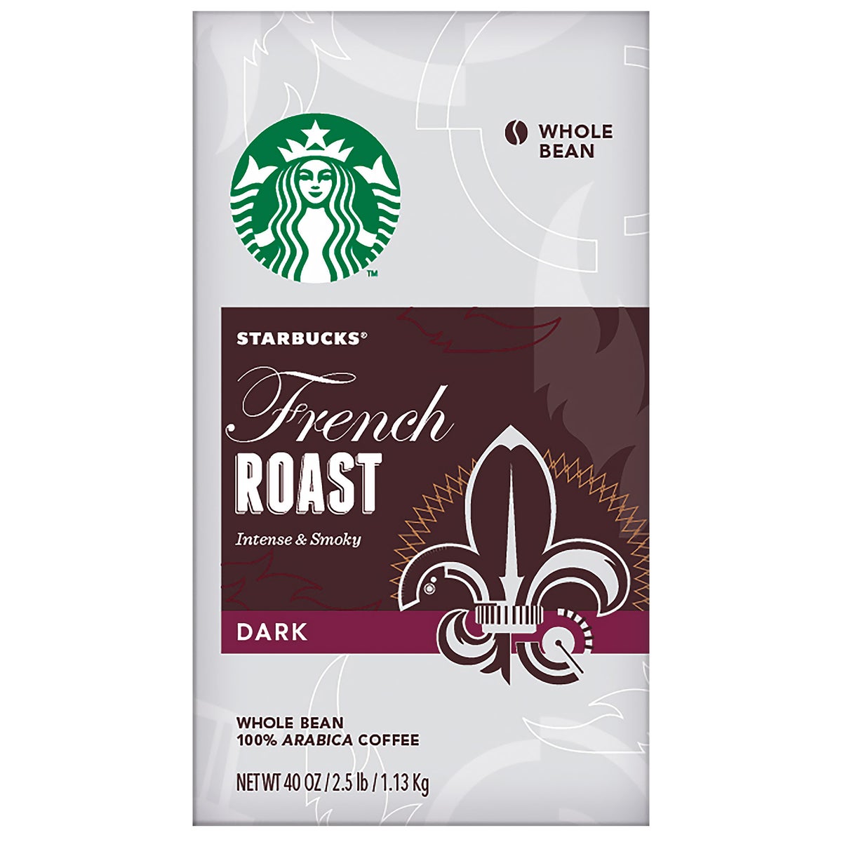 Starbucks French Roast whole bean coffee 2.5 lb bag