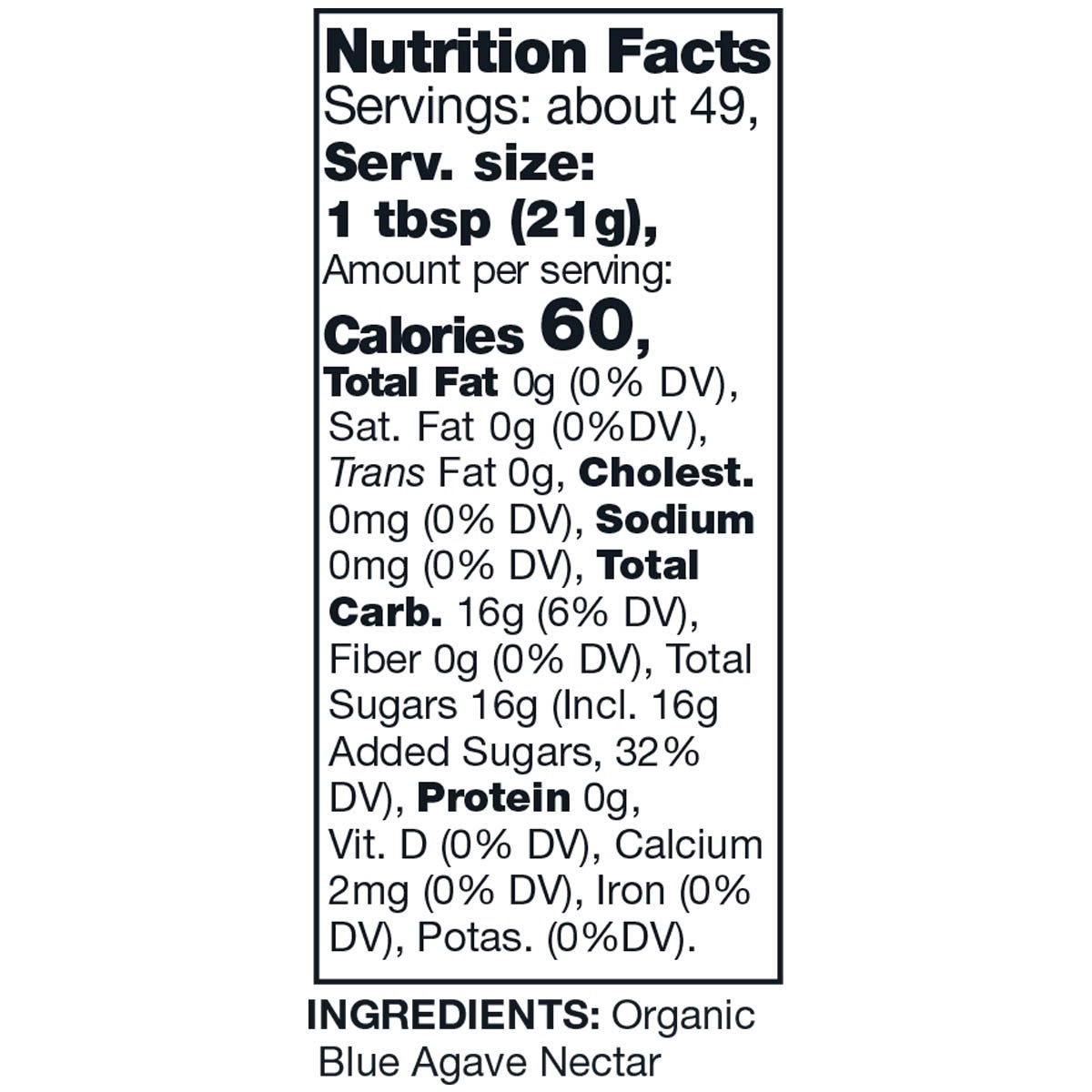 Two-bottle organic blue agave value pack