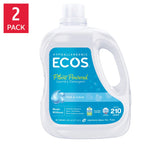 ECOS Free & Clear liquid laundry detergent 2-pack