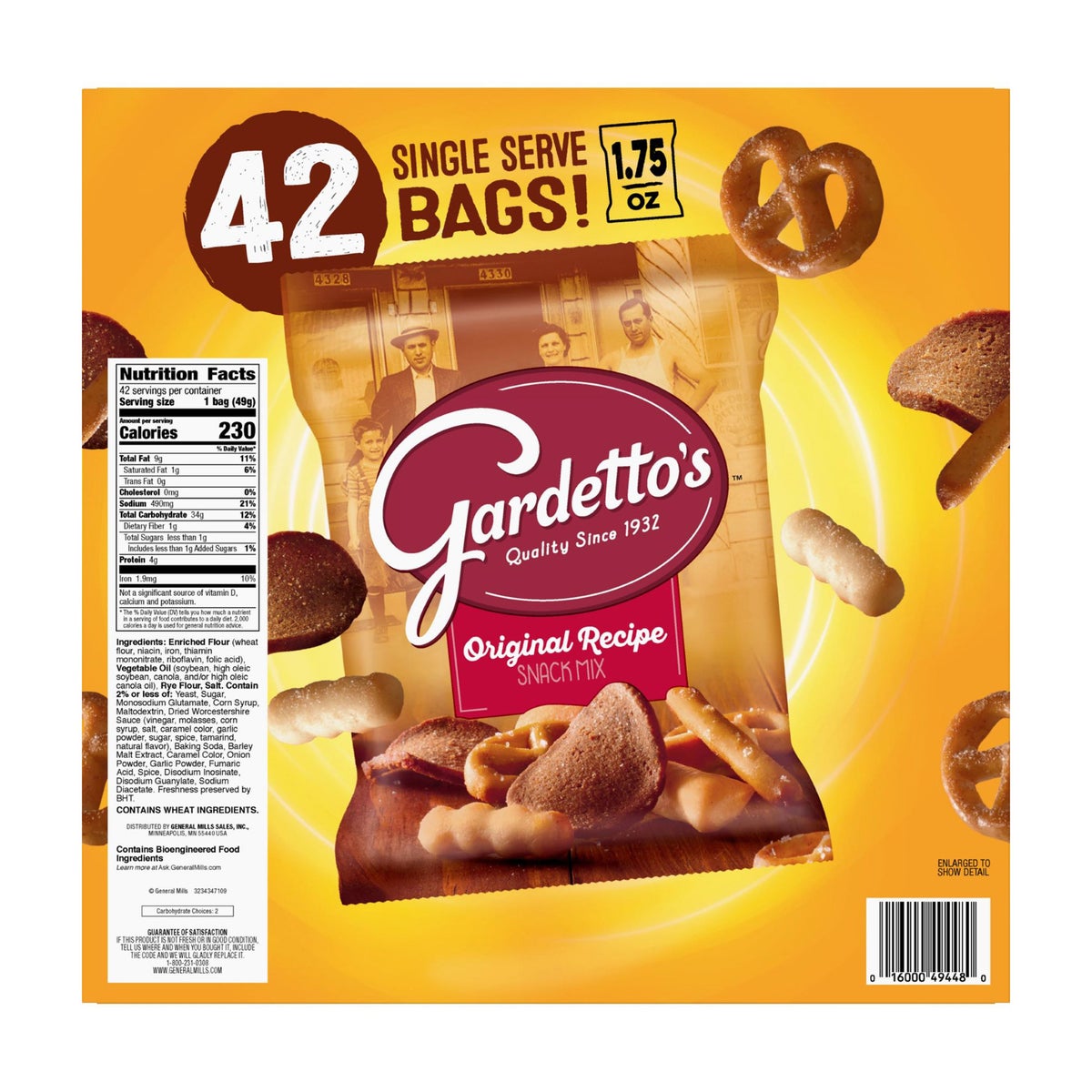 Bulk original snack mix for pantry stocking