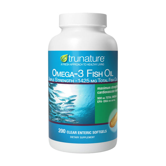 trunature Triple Strength Omega-3 900 mg 200 softgels bottle