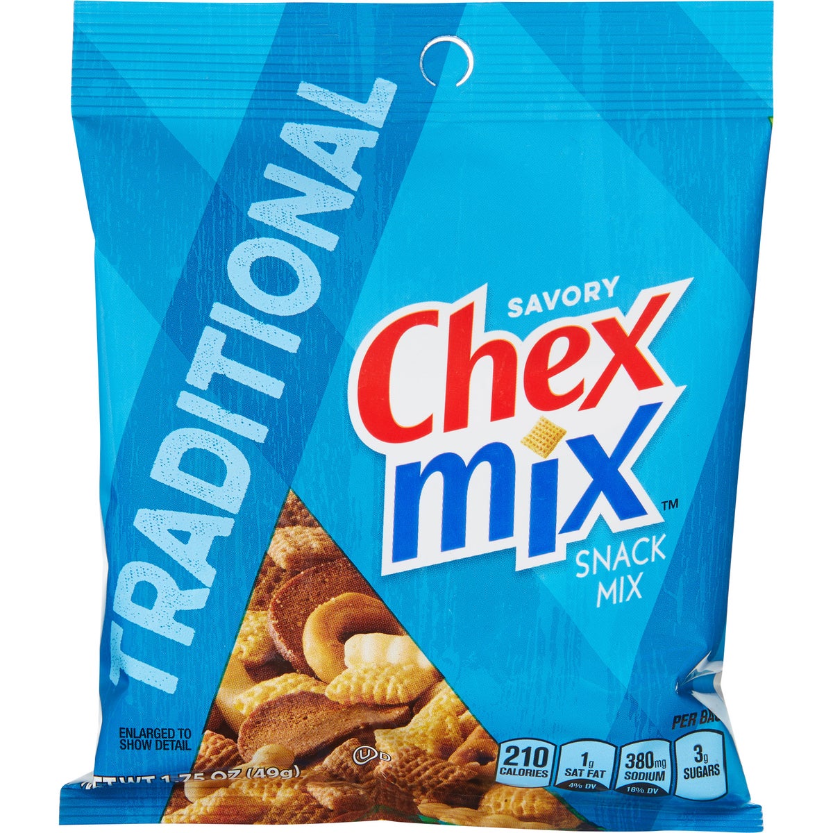 Box of Chex Mix Traditional individual snack bags