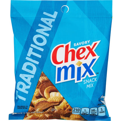 Box of Chex Mix Traditional individual snack bags