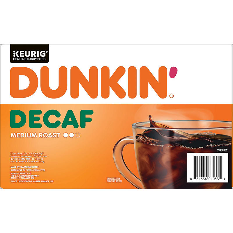 Dunkin' Original Blend decaf coffee single-serve pods